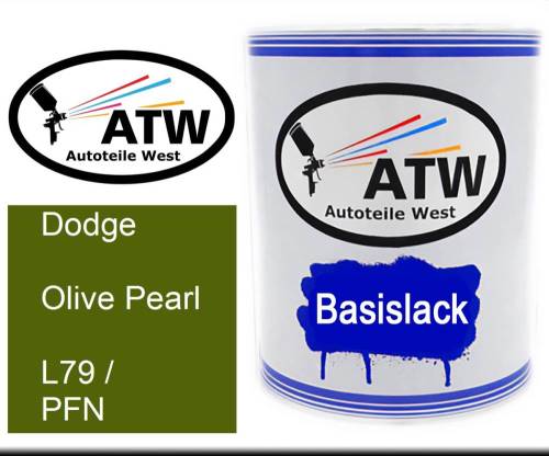 Dodge, Olive Pearl, L79 / PFN: 1L Lackdose, von ATW Autoteile West.